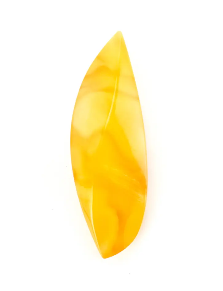 картинка Кусочек медового балтийского янтаря вытянутой остроконечной формы 47х15х11 в онлайн магазине
