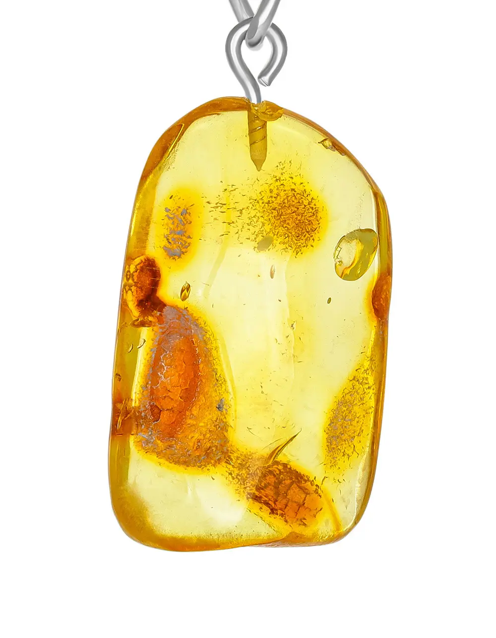 картинка Брелок для ключей из цельного солнечного янтаря в онлайн магазине