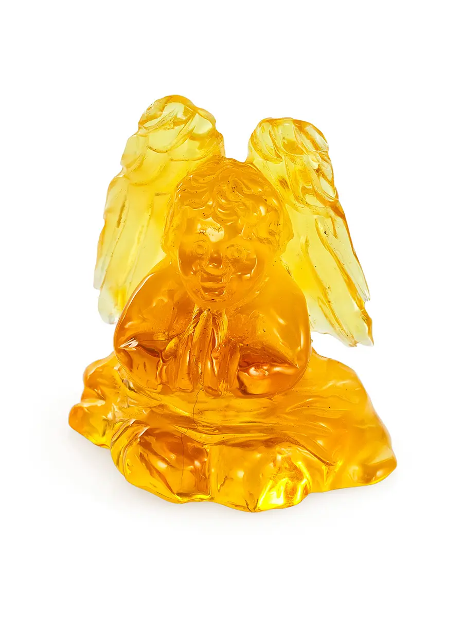 картинка Сувенир-резьба из натурального янтаря «Ангел» в онлайн магазине