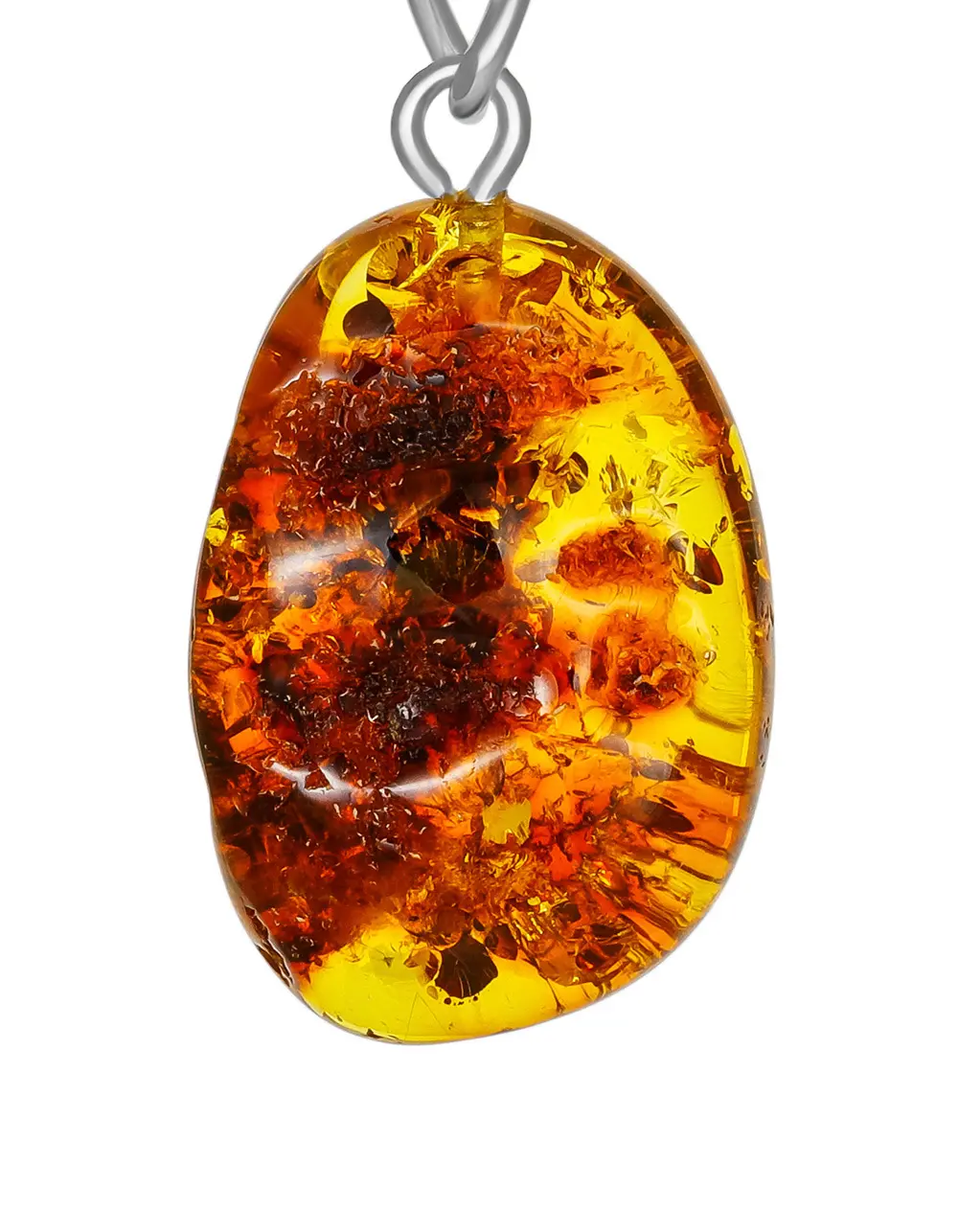 картинка Брелок с кусочком текстурного янтаря в онлайн магазине