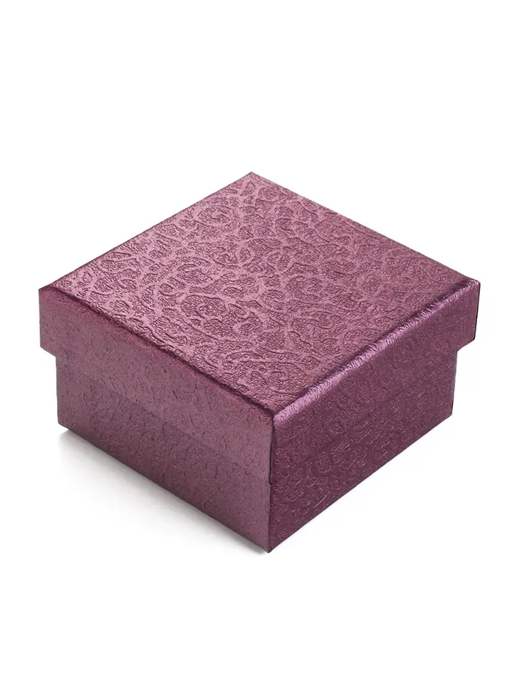 картинка Красивая подарочная коробка для ювелирных изделий 6х6х3 см в онлайн магазине