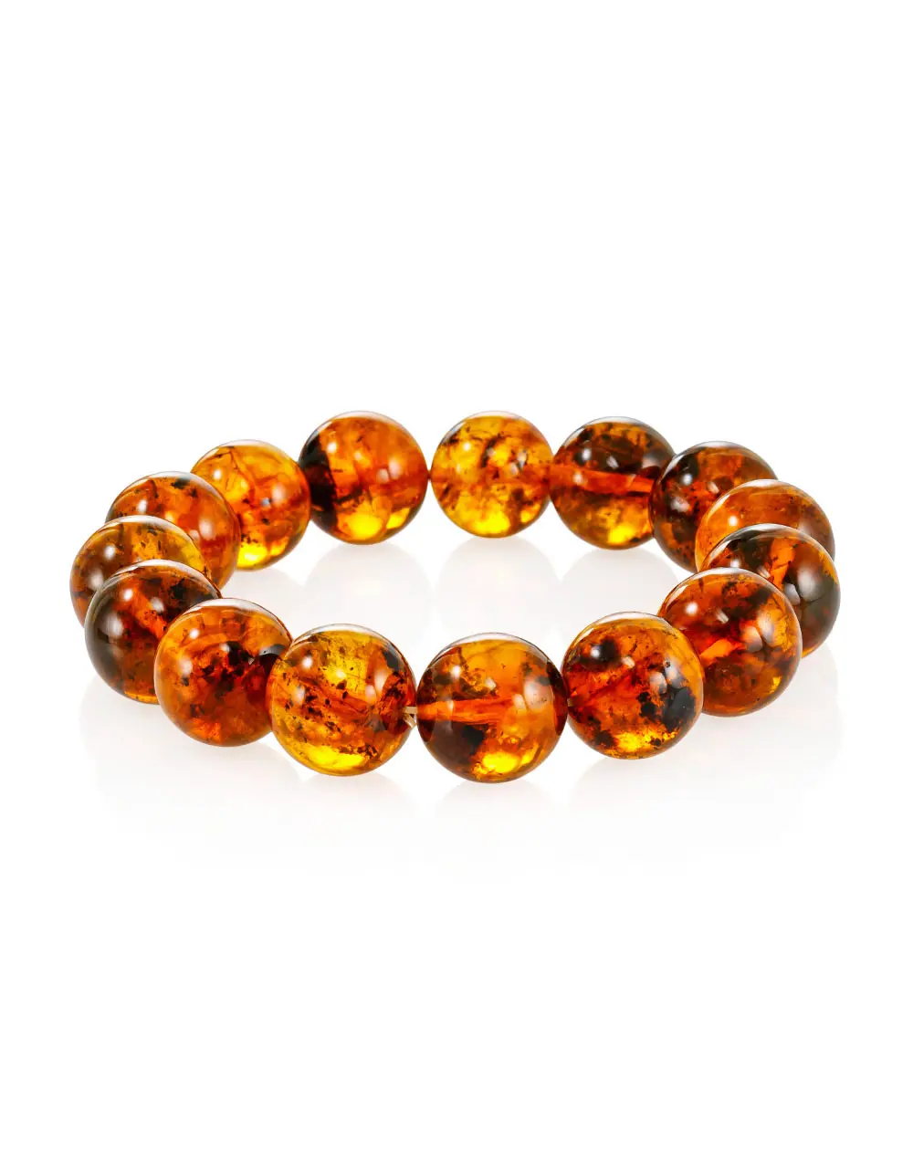 картинка Браслет из натурального формованного текстурного янтаря в онлайн магазине