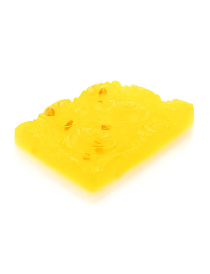 картинка Натуральное органическое янтарное мыло «Розы лимонные» в онлайн магазине