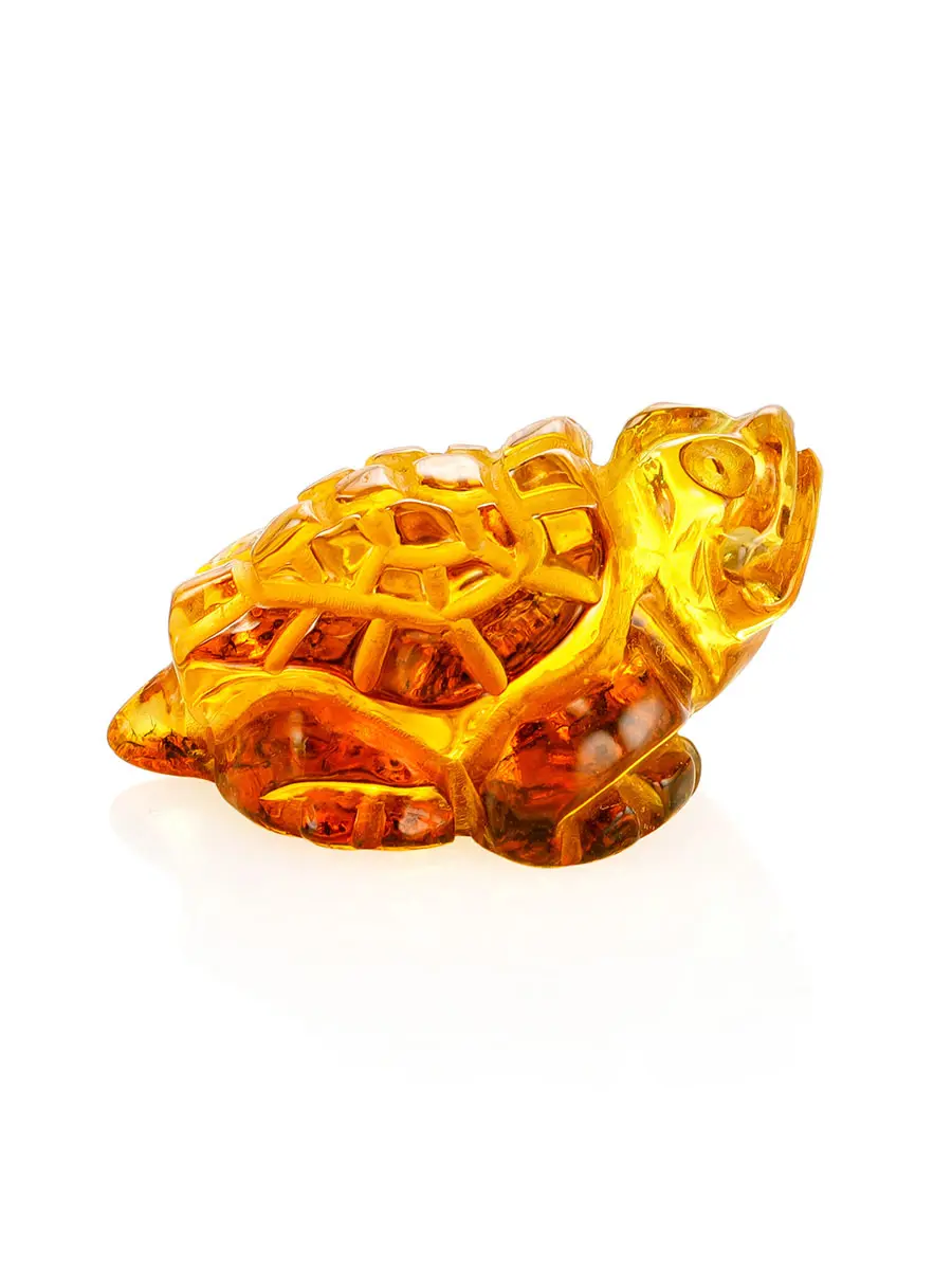 картинка Сувенир-резьба из натурального янтаря «Черепаха» в онлайн магазине
