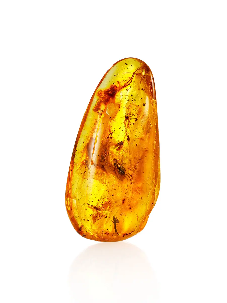 картинка Натуральный полупрозрачный лимонный янтарь с инклюзами в онлайн магазине