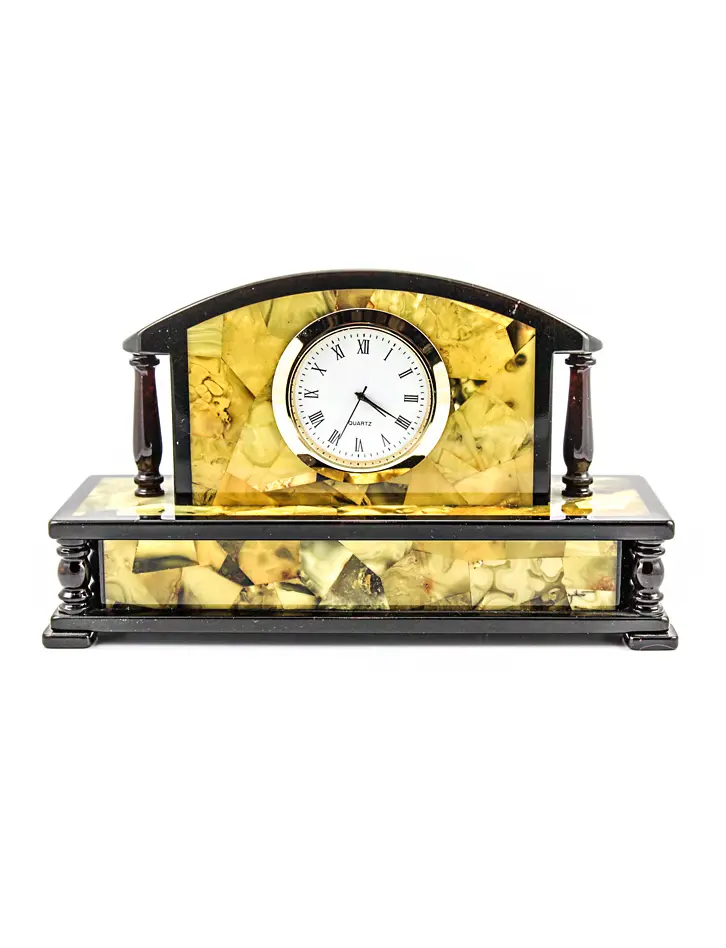 картинка Часы настольные из натурального янтаря в онлайн магазине