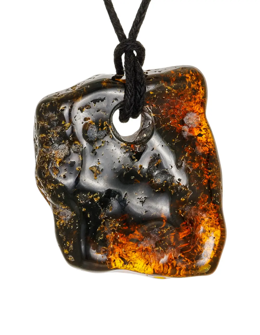 картинка Подвеска природной формы из натурального янтаря в онлайн магазине