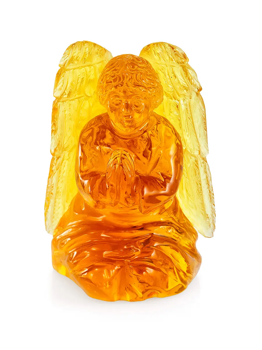картинка Резной сувенир из натурального янтаря «Ангел» в онлайн магазине