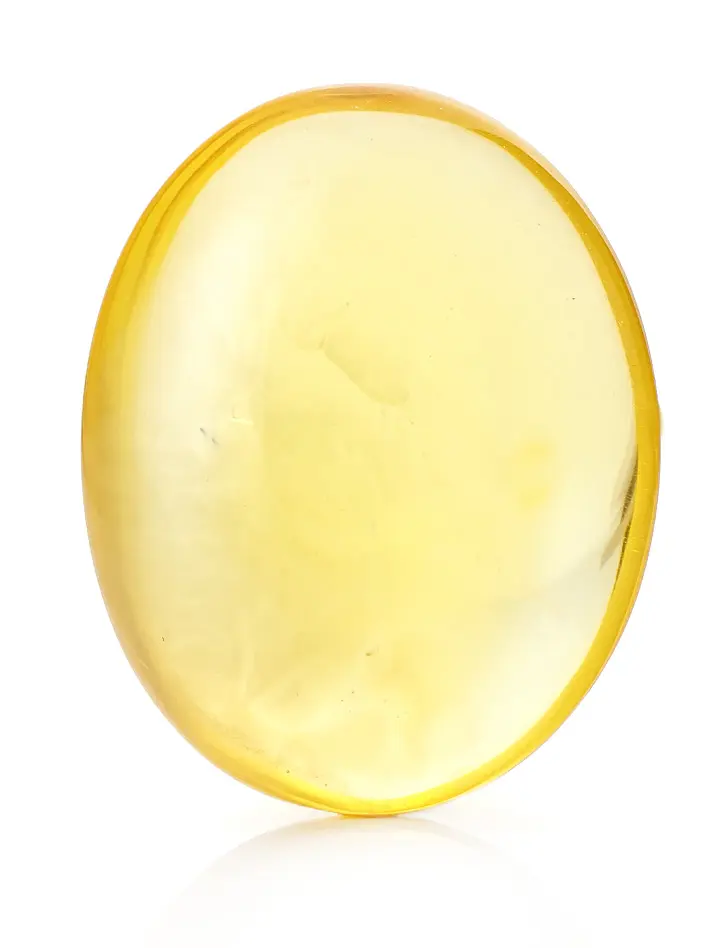 картинка Сувенирный янтарь лимонного цвета 34х27х11 мм в онлайн магазине