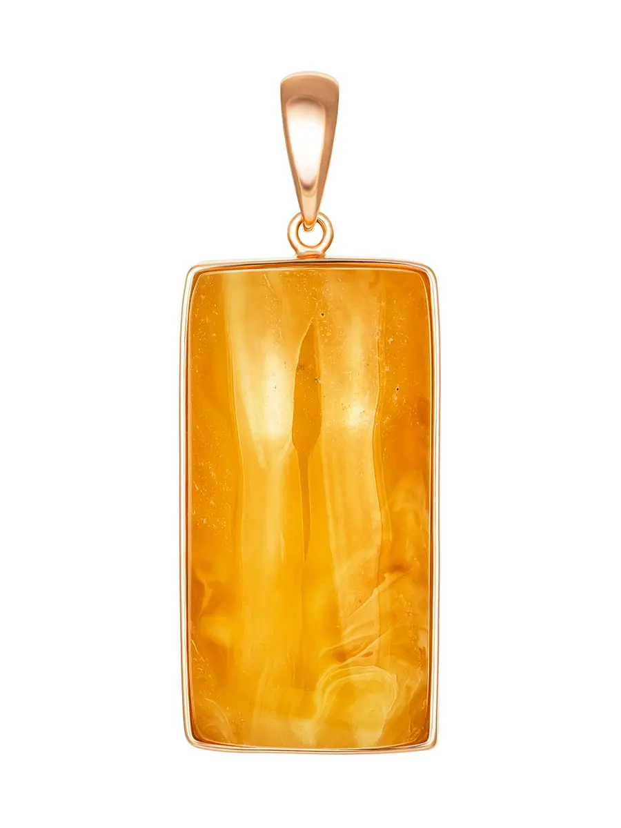 картинка Стильный кулон из натурального янтаря с красивой текстурой в онлайн магазине