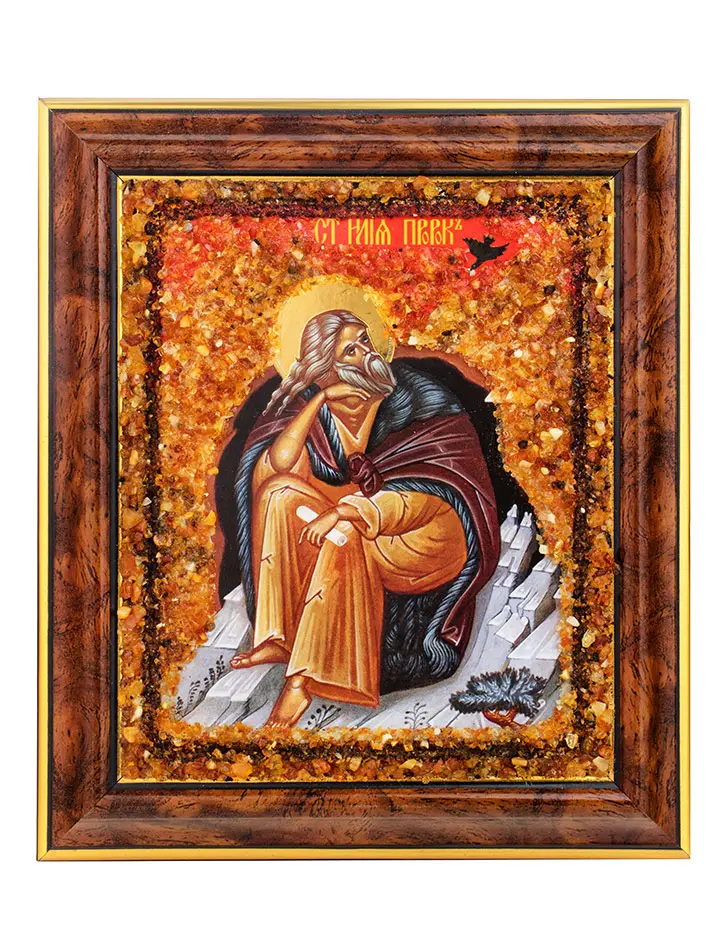 картинка Янтарная икона «Святой пророк Илия» в онлайн магазине