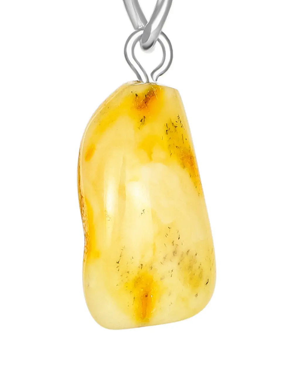 картинка Брелок с кусочком натурального текстурного янтаря в онлайн магазине