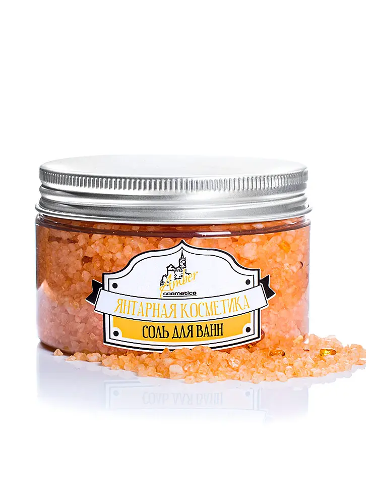 картинка Омолаживающая соль для ванной с натуральным балтийским янтарём в онлайн магазине