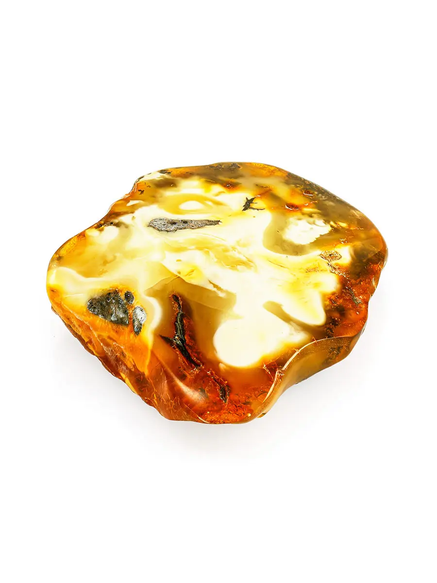 картинка Сувенирный янтарь с живописной молочно-медовой текстурой в онлайн магазине