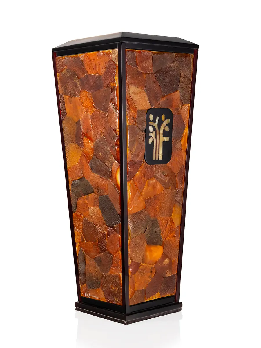 картинка Интерьерная ваза из натурального янтаря в онлайн магазине