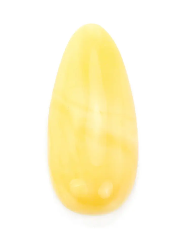 картинка Сувенирный янтарь молочного цвета «Капля» 30х14х8 мм в онлайн магазине