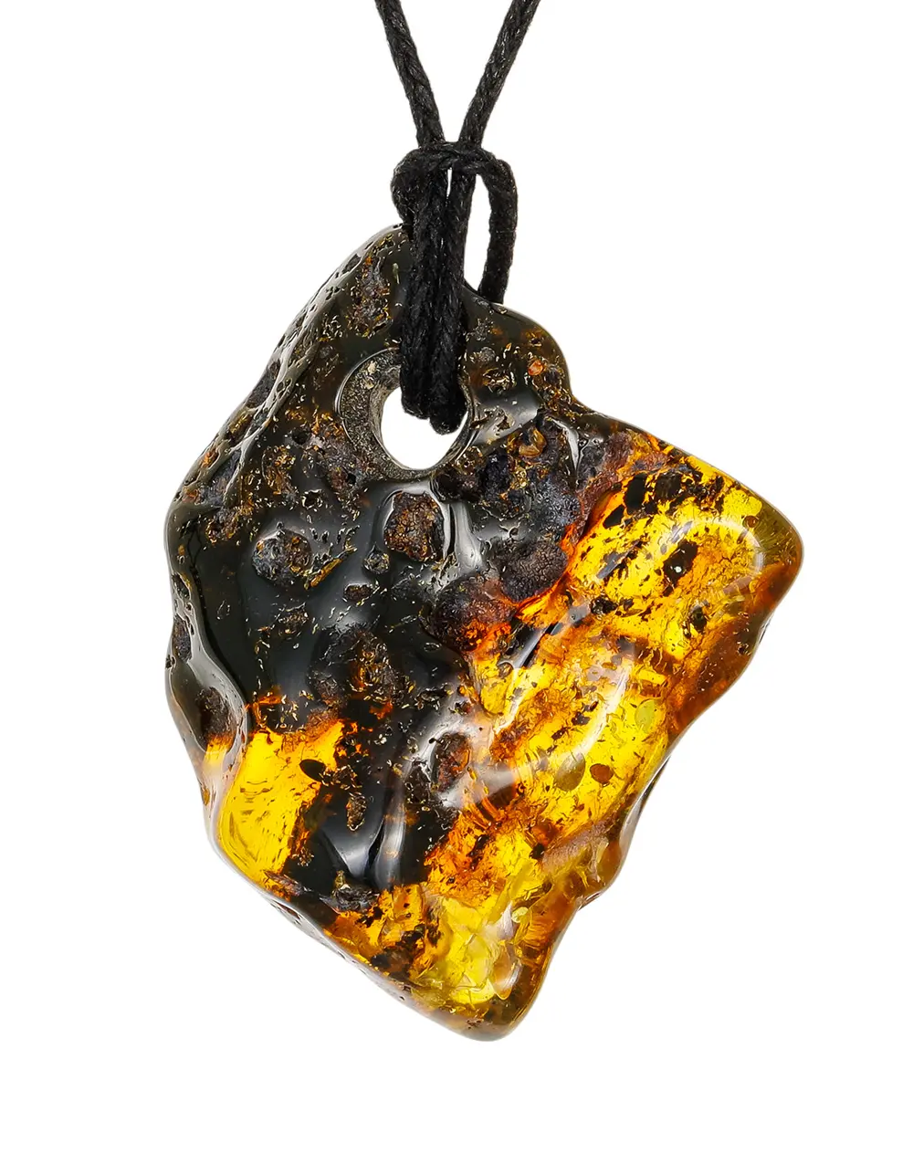 картинка Небольшой лаконичный кулон с природной текстурой в онлайн магазине