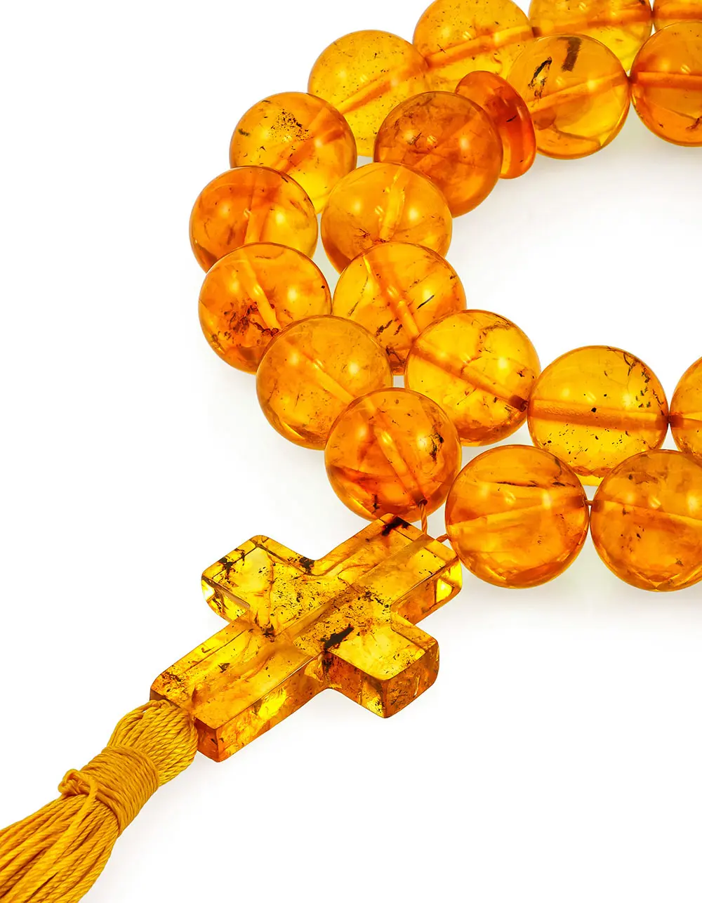 картинка Православные чётки из натурального лимонного янтаря в онлайн магазине