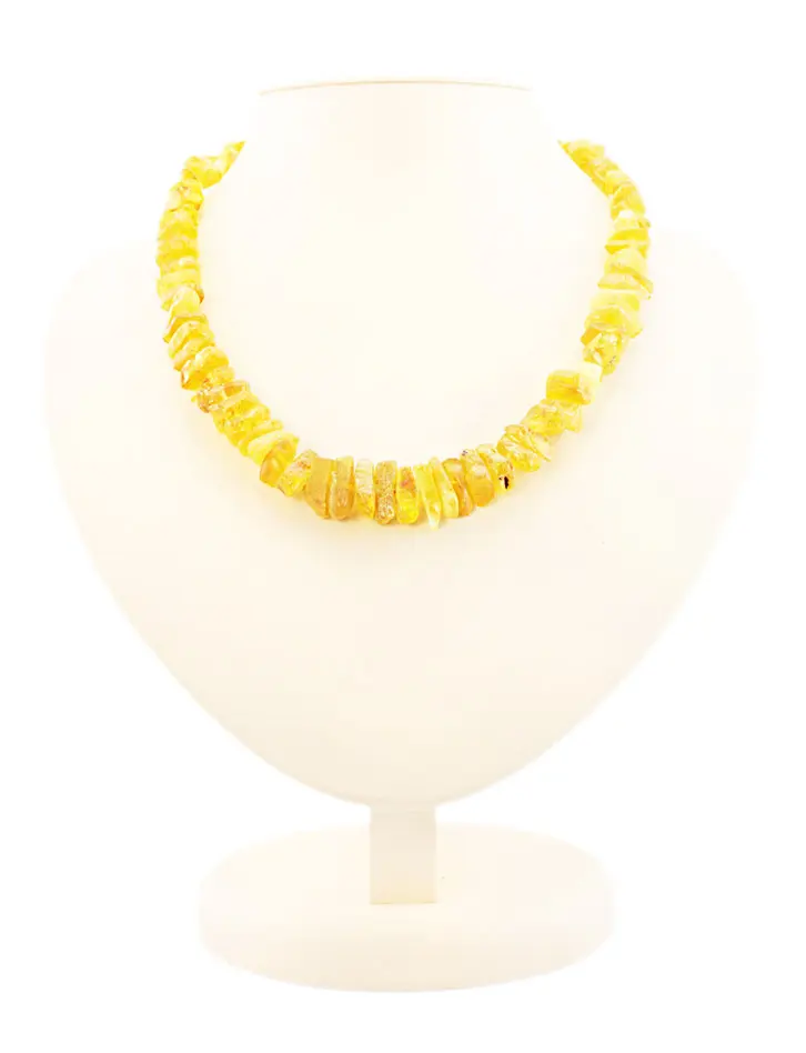 картинка Бусы из натурального нешлифованного янтаря «Лечебные лимонные» в онлайн магазине
