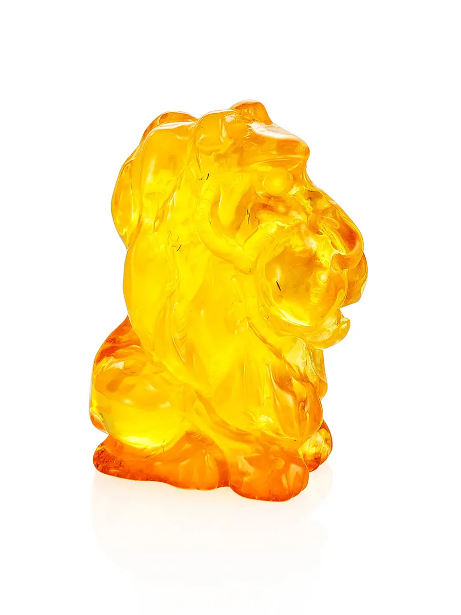 картинка Небольшая сувенирная статуэтка «Лев» из лимонного янтаря в онлайн магазине