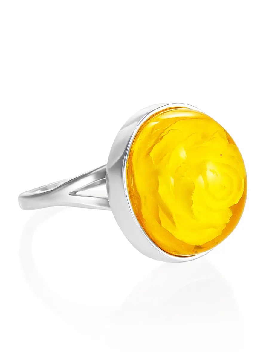 картинка Изысканное кольцо из янтаря с инталией «Элинор» в онлайн магазине