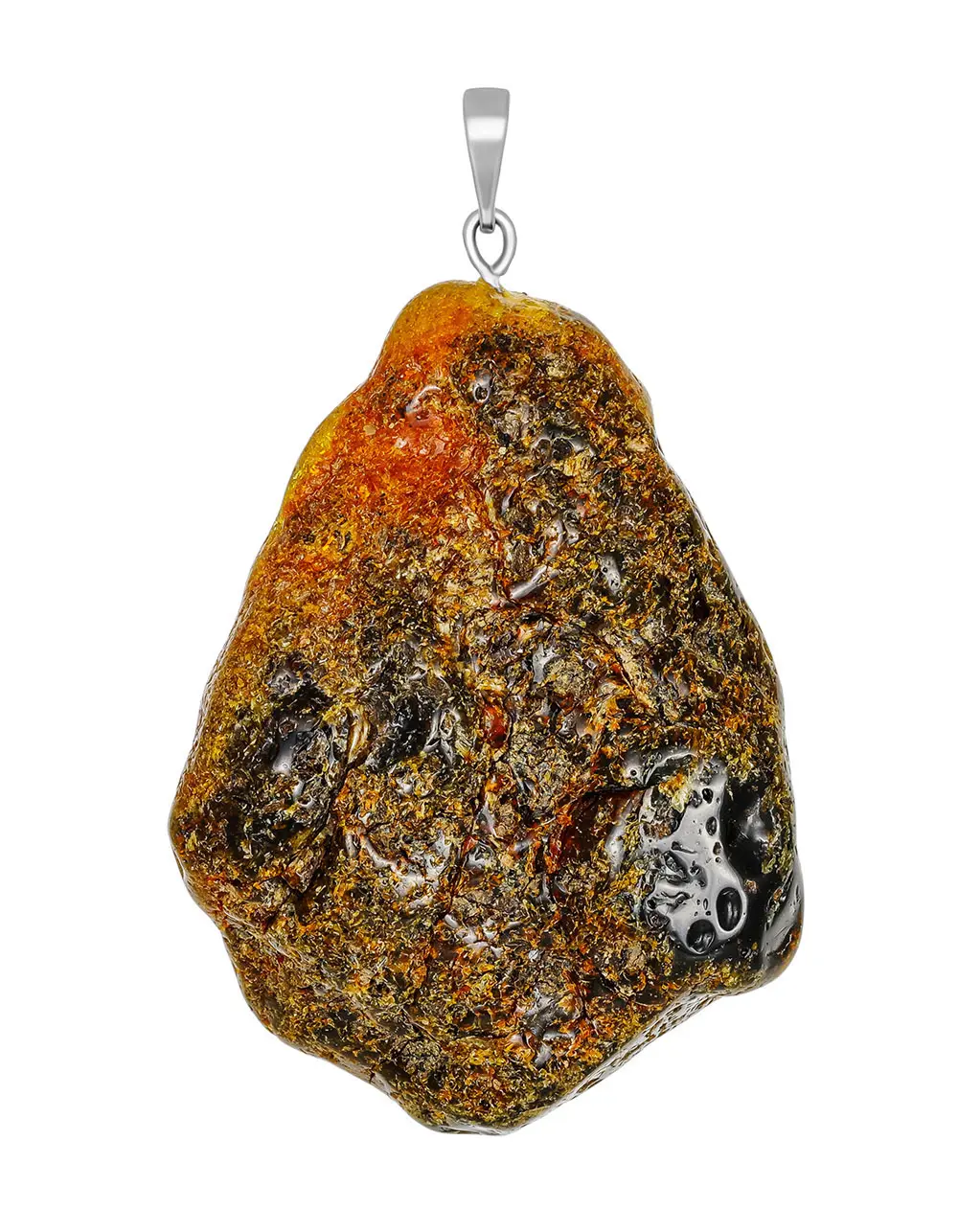картинка Подвеска из янтаря природной формы с петелькой в онлайн магазине