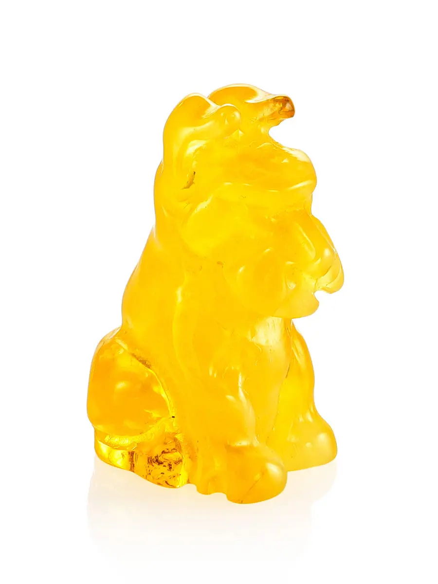 картинка Резная собачка из полупрозрачного медового янтаря в онлайн магазине