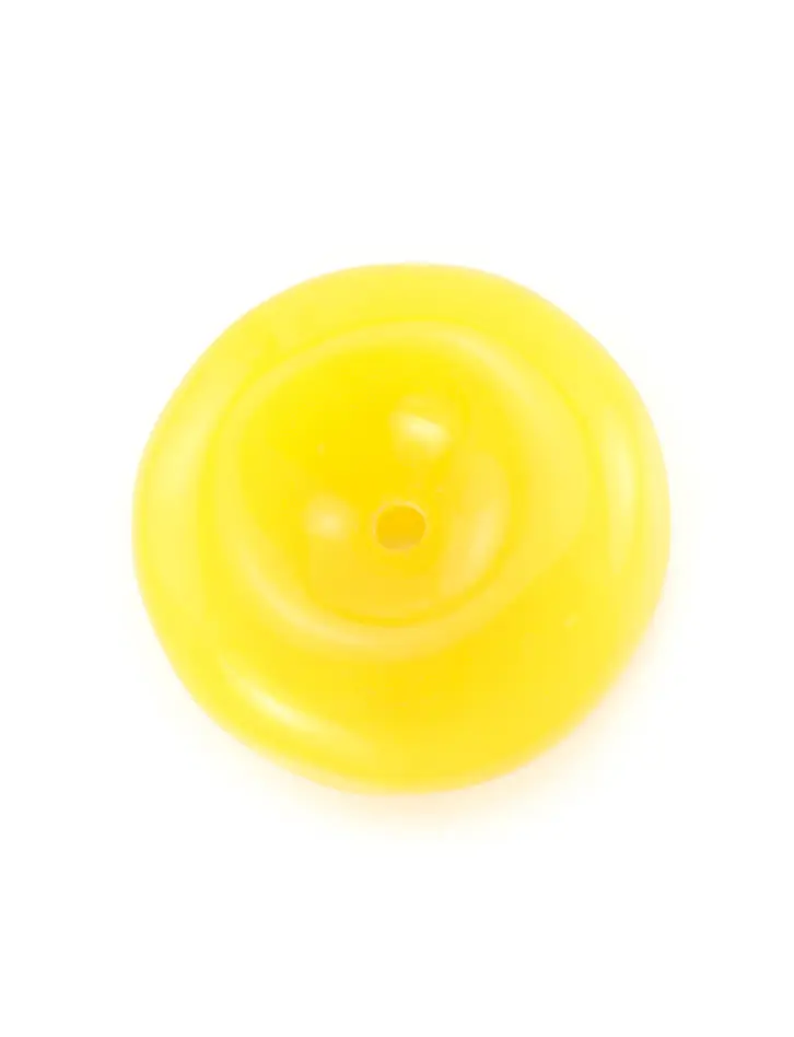 картинка Кулон из цельного янтаря насыщенного медового цвета в форме колечка «Донат» в онлайн магазине