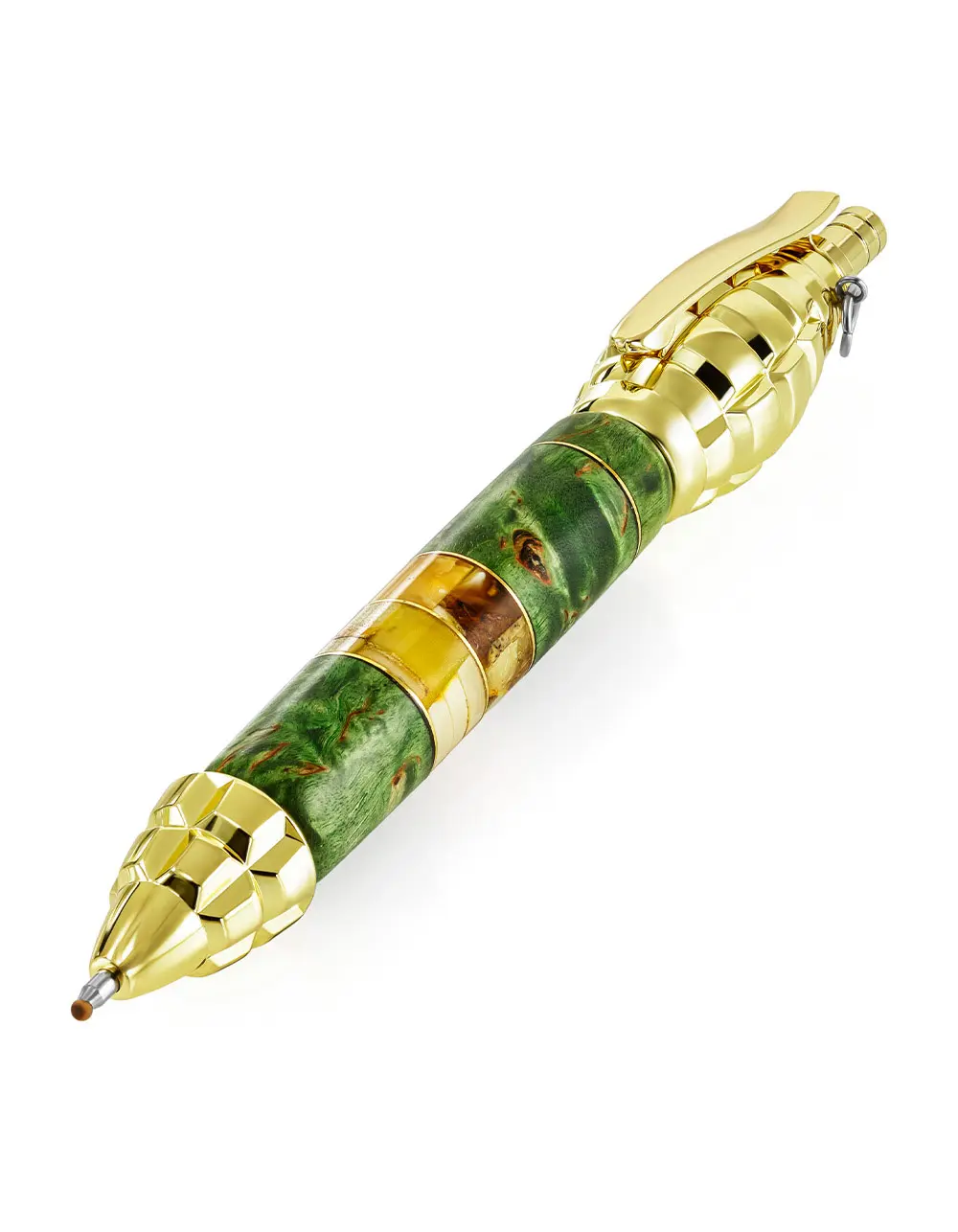 картинка Ручка «Ф-1» из дерева и натурального балтийского янтаря в онлайн магазине