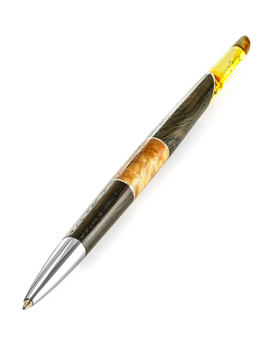 картинка Ручка из дерева и натурального цельного балтийского янтаря «Олливандер» в онлайн магазине