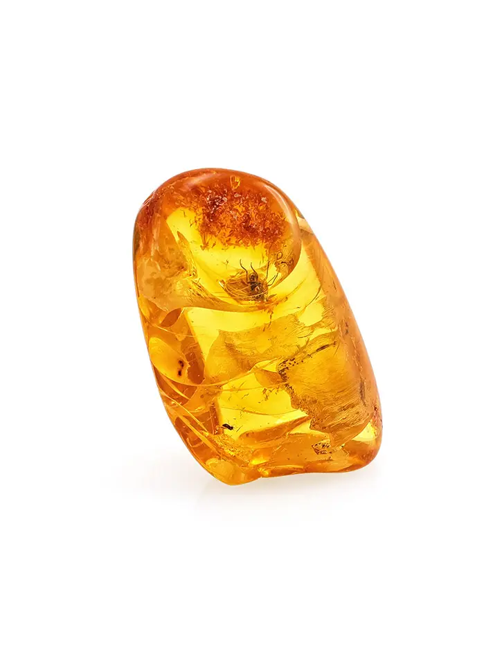 картинка Натуральный прозрачный янтарь с крупным инклюзом «Муха» в онлайн магазине