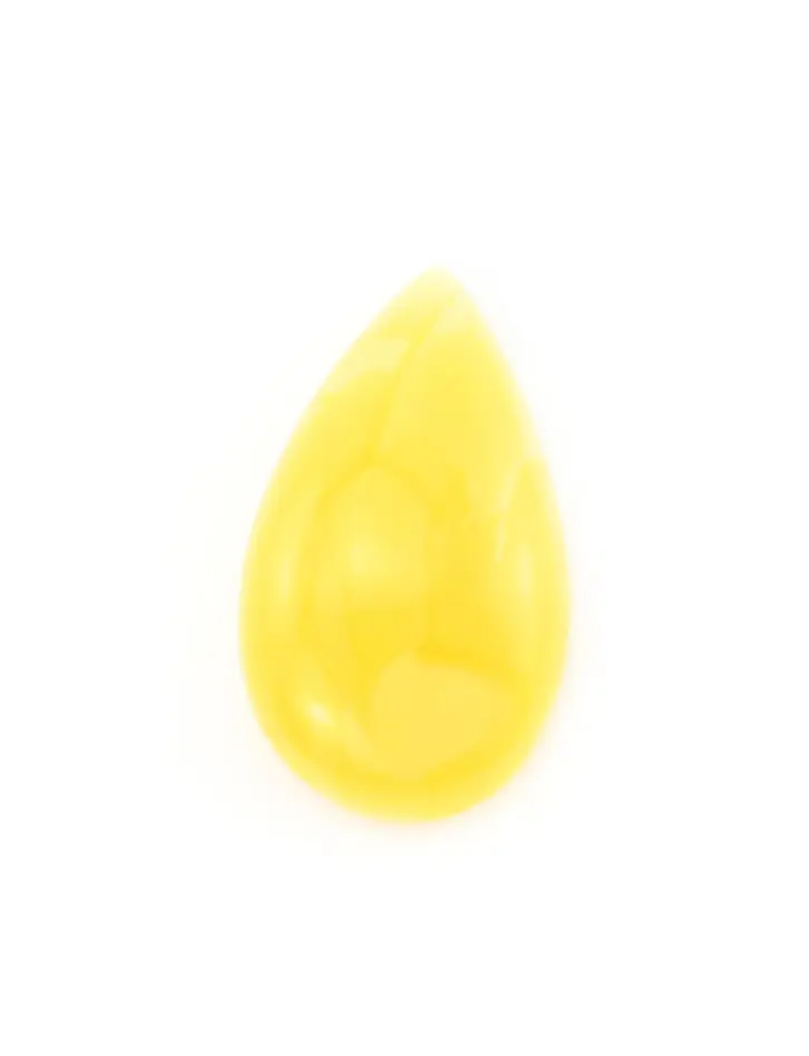 картинка Небольшой сувенирный янтарь в форме капли медового цвета с живописной текстурой в онлайн магазине