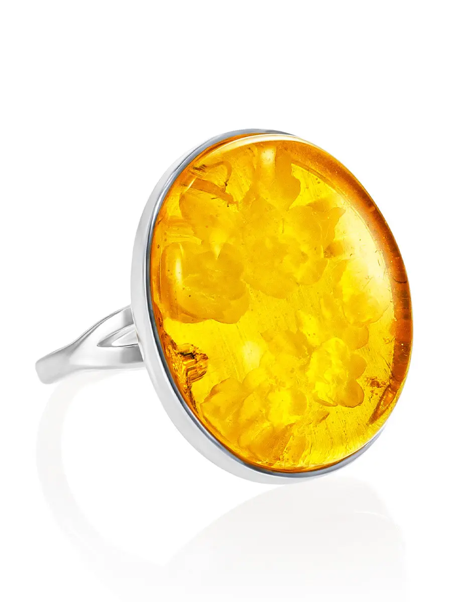 картинка Эффектное кольцо из янтаря с инталией «Элинор» в онлайн магазине