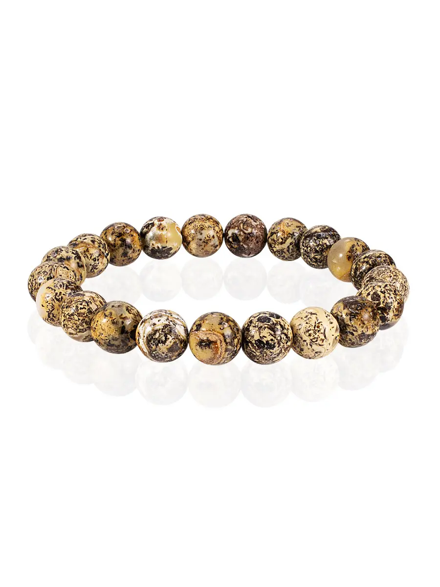 картинка Браслет «Метеорит» из пейзажного янтаря в онлайн магазине