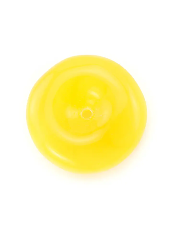 картинка Подвеска из цельного натурального янтаря медового цвета в форме кольца «Донат» в онлайн магазине