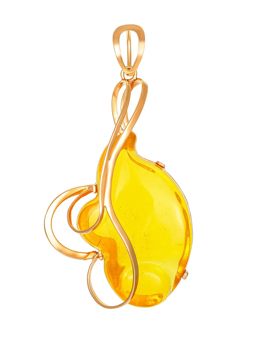 картинка Красивая подвеска «Риальто» с лимонным янтарём в онлайн магазине