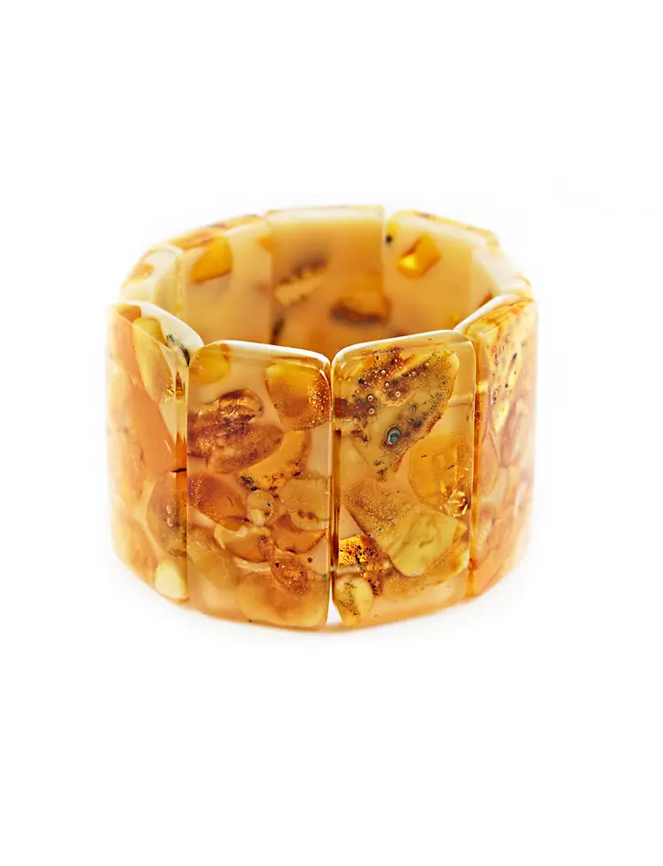 картинка Мозаичный браслет из натурального балтийского янтаря в онлайн магазине