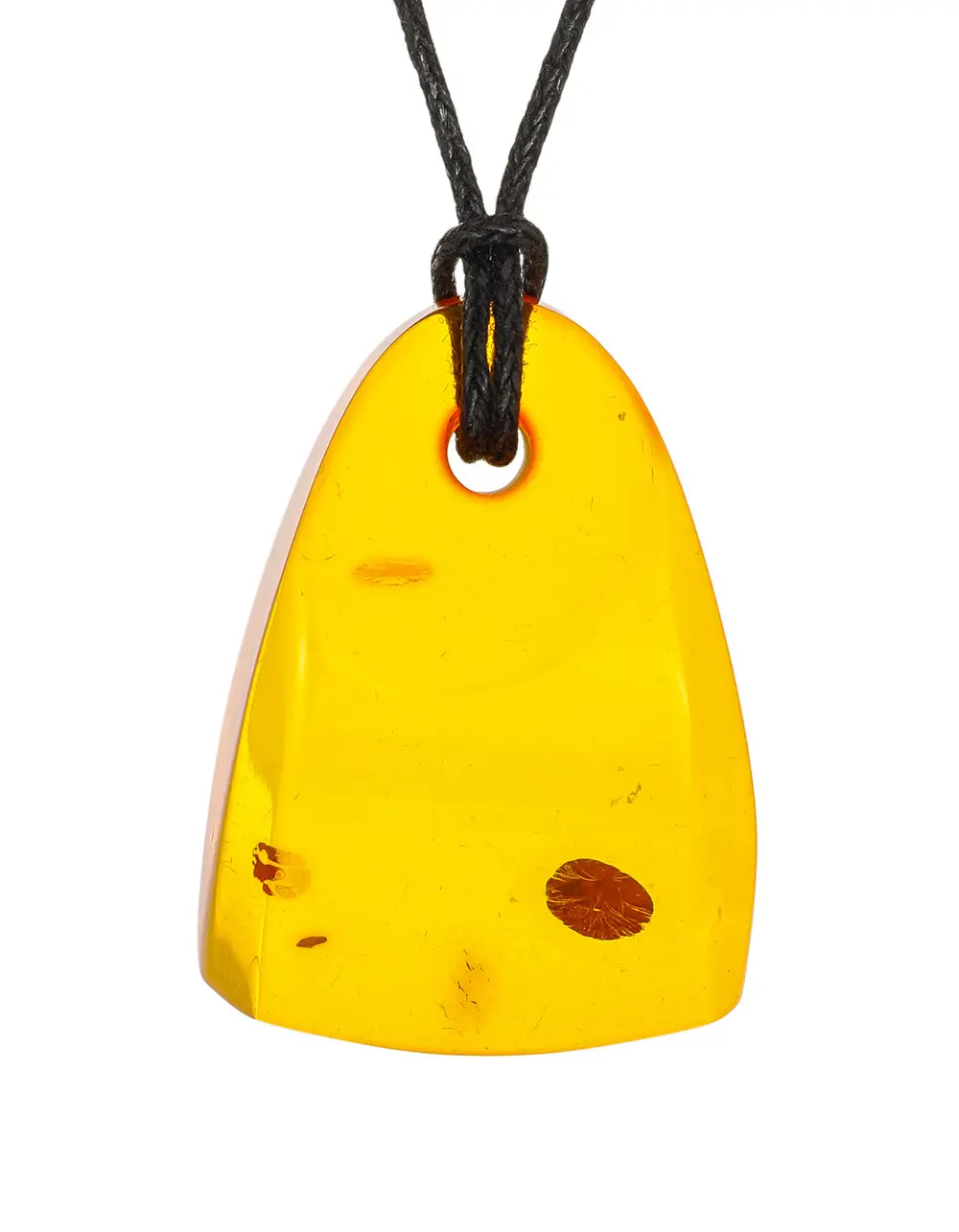 картинка Подвеска из натурального янтаря золотистого цвета в онлайн магазине