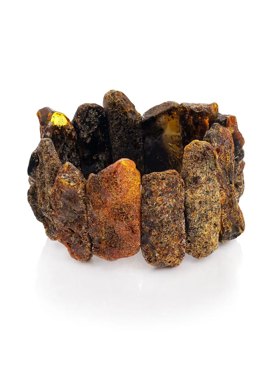 картинка Уникальный браслет «Помпеи» из натурального балтийского янтаря в онлайн магазине