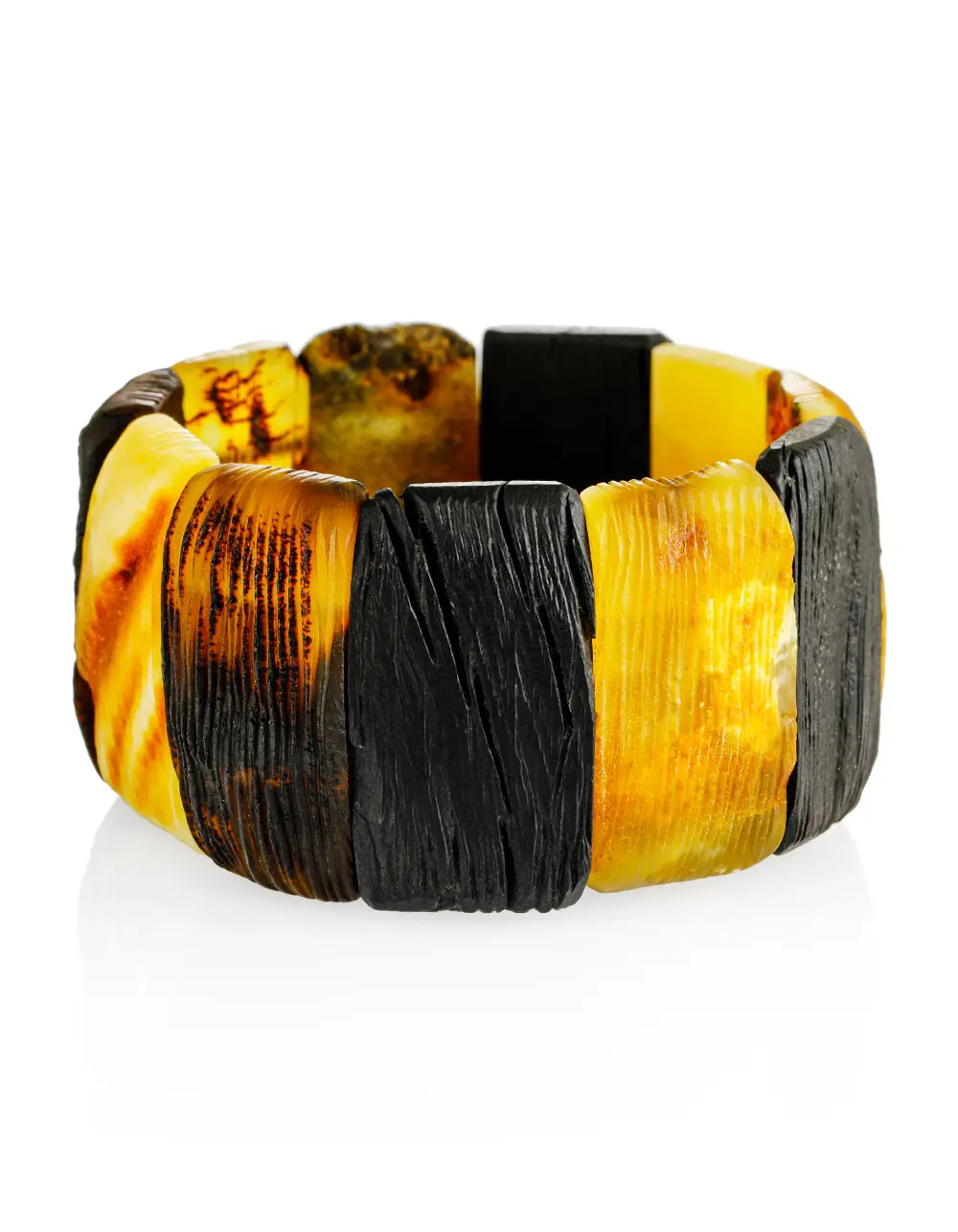 картинка Роскошный браслет из натурального балтийского янтаря «Помпеи» в онлайн магазине