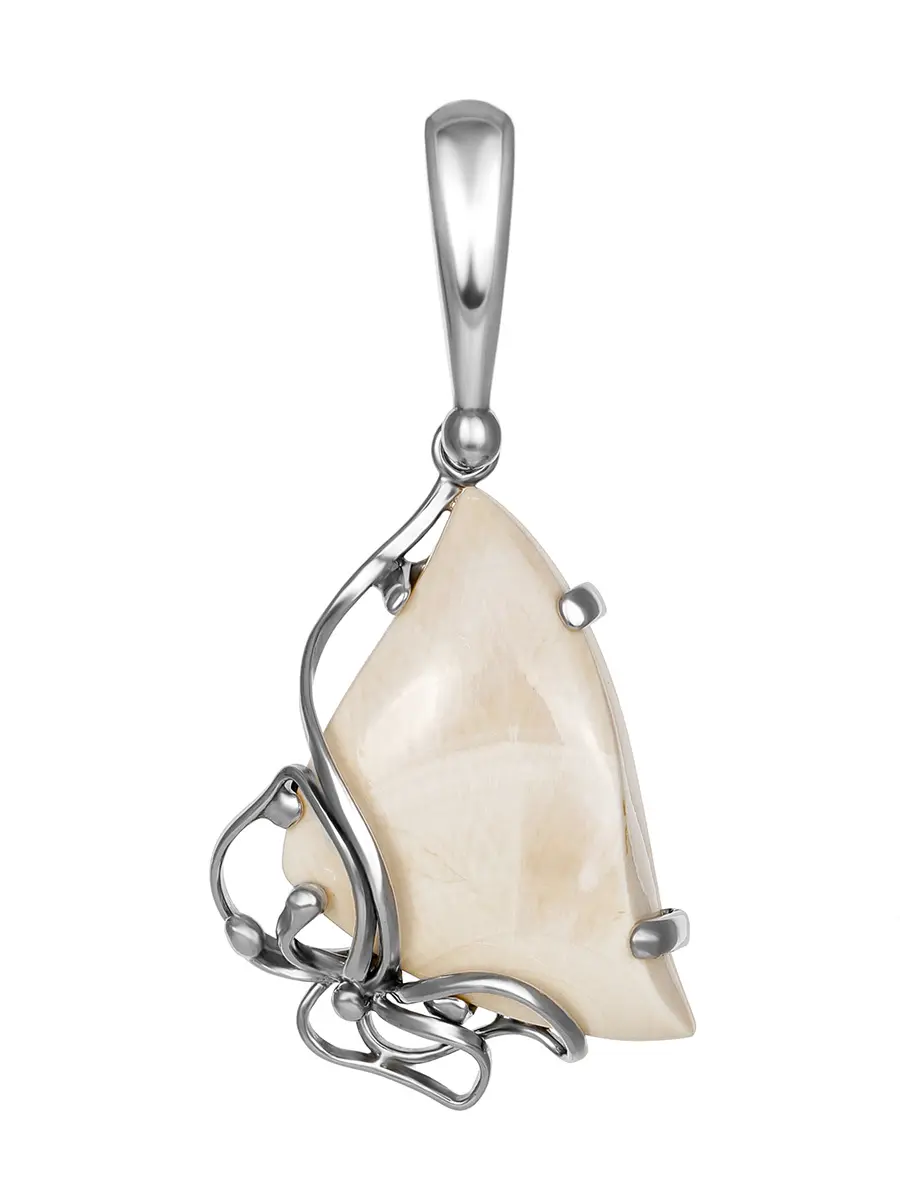картинка Нежный кулон из серебра и бивня мамонта «Эра» в онлайн магазине