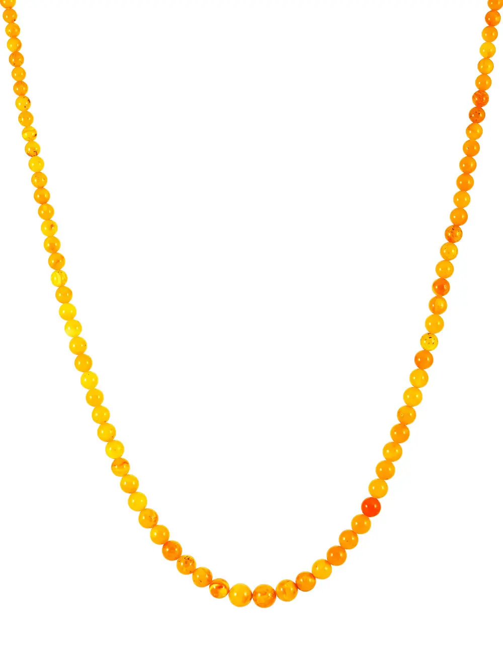 картинка Бусы из натурального янтаря «Шар мелкий медовый состаренный» в онлайн магазине