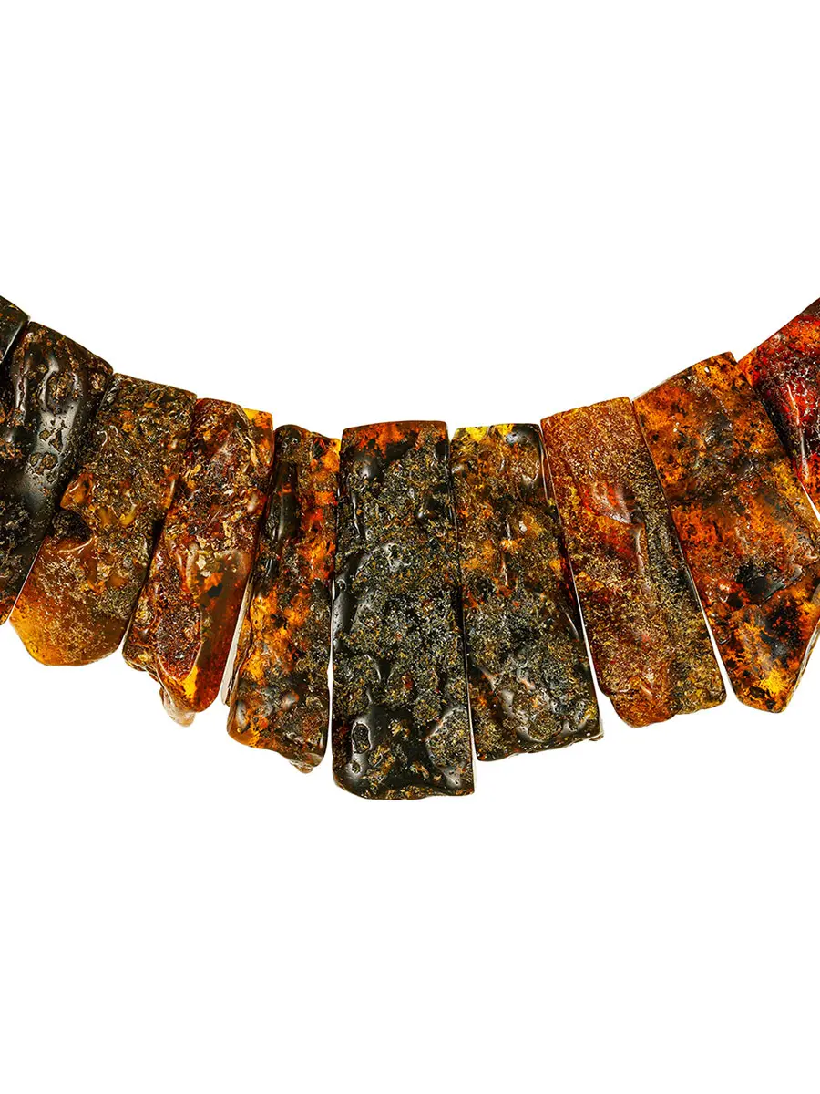 картинка Оригинальное лечебное колье из натурального янтаря «Помпеи» в онлайн магазине