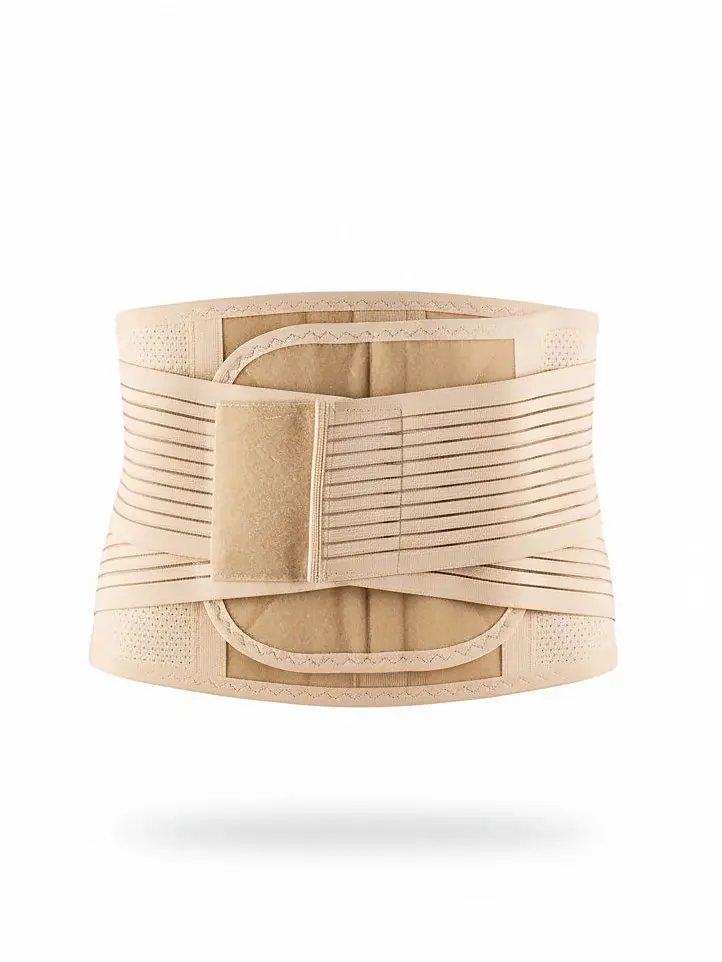 картинка Спортивный пояс-корсет с массажными янтарными бусинами в онлайн магазине