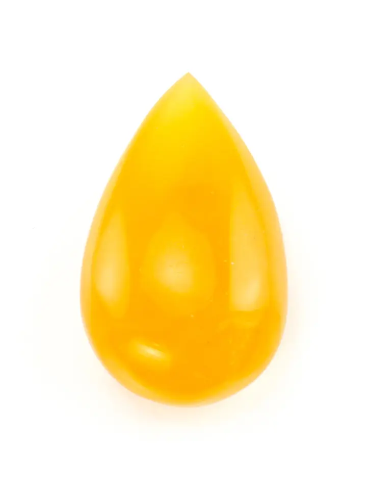 картинка Кусочек янтаря медового цвета в форме крупной капли 32х19х13 в онлайн магазине