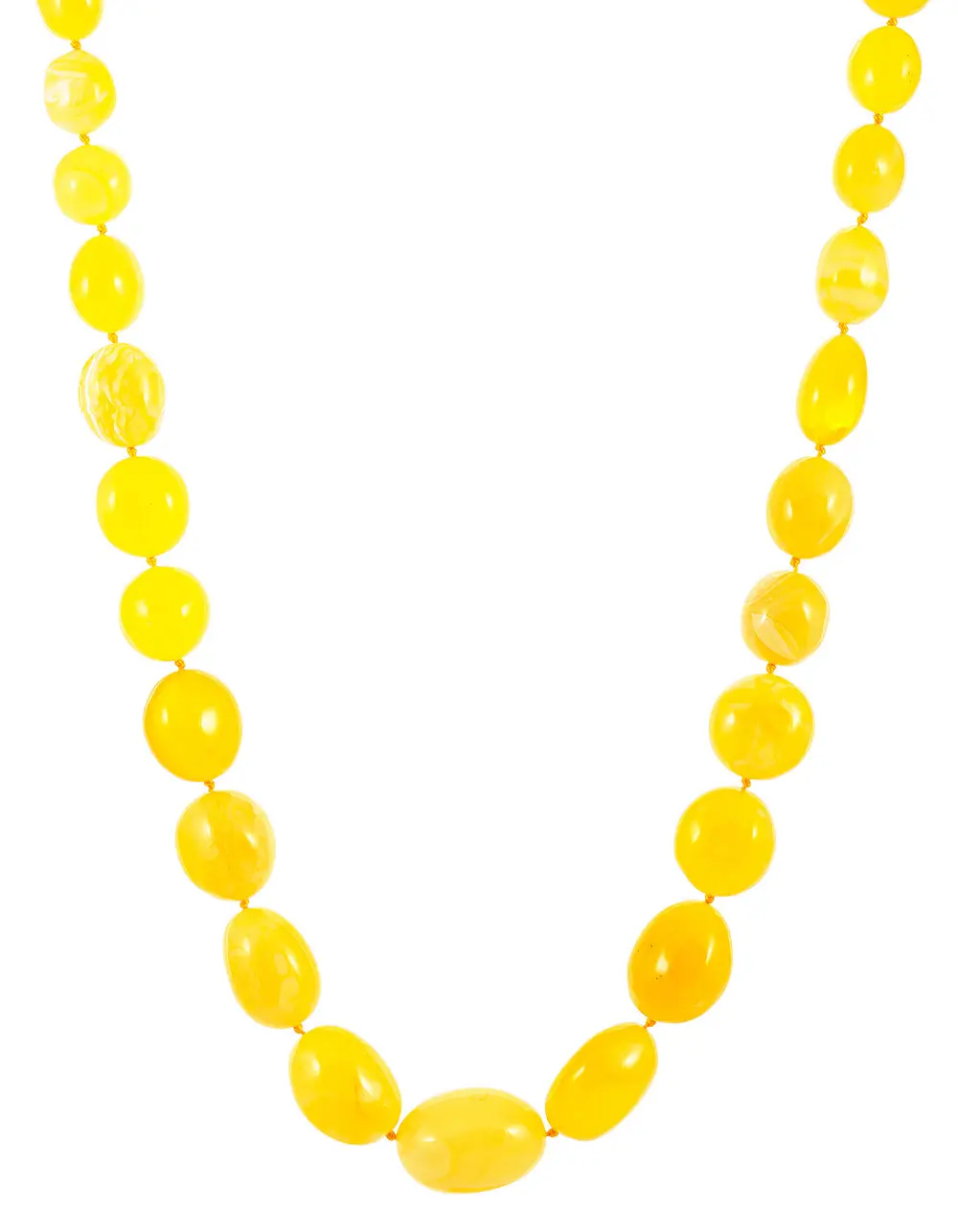 картинка Бусы из натурального янтаря «Слива» в онлайн магазине