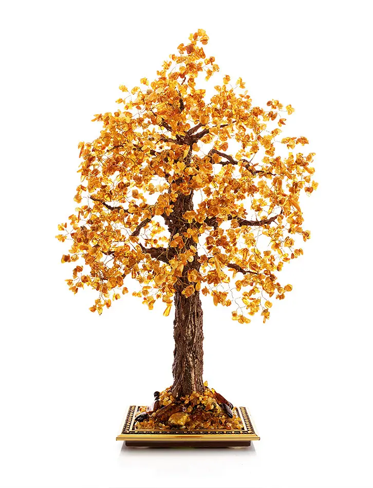 картинка Красивое денежное дерево из натурального балтийского янтаря в онлайн магазине