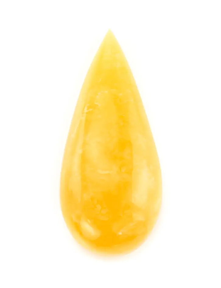 картинка Кусочек балтийского янтаря медового цвета в форме крупной капли 40х18х10 в онлайн магазине