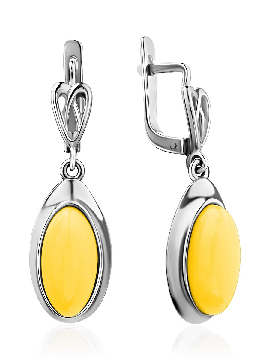 картинка Серьги из натурального медового янтаря  в онлайн магазине