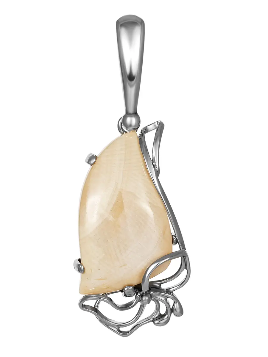 картинка Изящная подвеска «Эра» из серебра и бивня мамонта в онлайн магазине